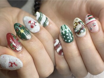 クロレ(Nail Salon COLORE)/クリスマスネイル 担当:粥川