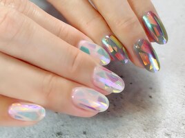 オーロラフィルムネイル