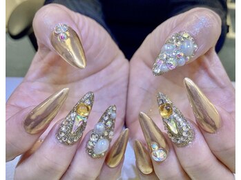 ネイルサロン ジェイ(Nail Salon J)/チップスカルプ埋め尽くしミラー