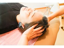 ルピナス(Lupinus)/施術の様子　ドライヘッドスパ