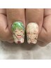 ≪キャラネイル☆痛ネイル≫デザイン2本+ワンカラーorラメグラorマグネット