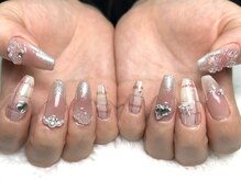 ワイミーネイル(y.mii_nail)/チークネイルxチェックネイル