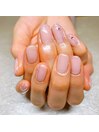 キレイ系シンプルネイル
