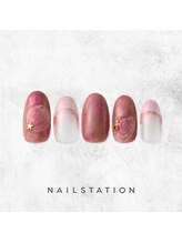 ネイルステーション ルミネ新宿1店(NAIL STATION)/ニュアンス／パラジェル