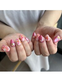 夏フラワーネイル♪