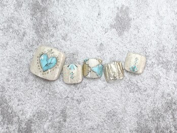 アイビー(Aivy)/FOOT ターコイズ×タイル