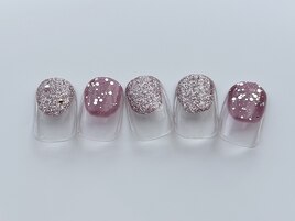 Aコース4400円ショートネイル