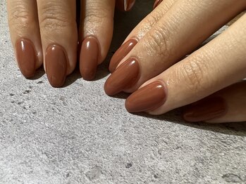 シンプルワンカラーネイル