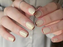 アイネイルズ 梅田店(I nails)/ミラー華奢フレンチ¥9700