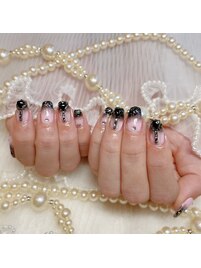 ブラックピンクグラデ