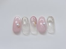 エヌワイ(Ny)/夏ツイードネイル