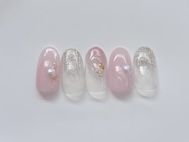 夏ツイードネイル