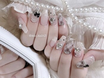 リンドネイル バイ モカ アンド ララ(Lind nail by moca and LaLa)/【mio】チェックネイル