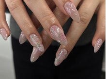 インザピンクリリー(in the pink LILY)/花柄ネイル/担当藤原