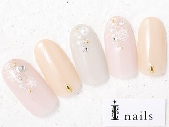 アイネイルズ 新宿店(I nails)/シンプル雪の結晶