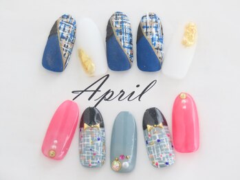エイプリルプラス(April plus)/ツイードネイル