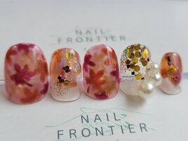 F紅葉もみじネイル14980円