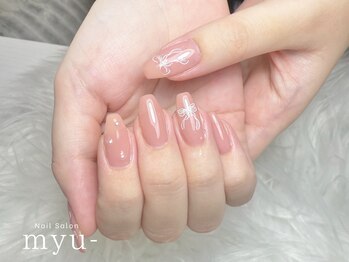ミュー 表参道(myu-)/リボンネイル