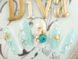 シーサイドネイル￥9500