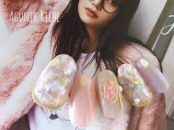 アグニークリッシェ(Agunik Riche)/【大理石ネイル】
