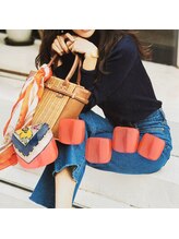 エムスラッシュ フィール 東戸塚店(M.SLASH)/スカーフ柄ネイル