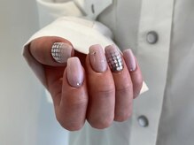 ジュイール ネイル 千葉店(Jouir nail)/優しいピンクにホロでアクセント