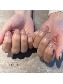 先端細フレンチネイル♪