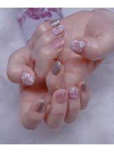 ビューティーネイル/定額デザイン　花デザイン