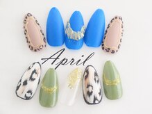 エイプリルプラス(April plus)/アニマル柄ネイル