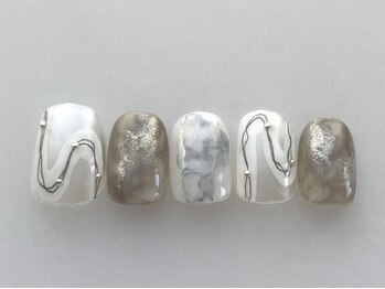 アイネイルズ 池袋店(I-nails)/うねうねラインニュアンス