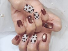 レオ 六本木店(Leo)/カウ柄ネイル＊
