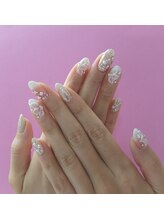 ネイルサロンミキ 横浜(MIKI)/【ベイビーブーマー】手描き3D花