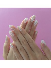 【ベイビーブーマー】手描き3D花