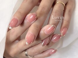 ふんわりラメフレンチ