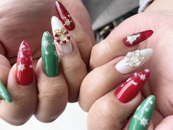 クリスマスネイル