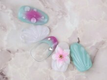 ビーネイル ヘルシー(Be NaiL healthy)/プルメリア/マーメイドネイル
