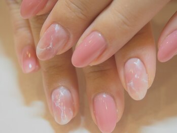 アールローズ(R-rose)/ピンク大理石ネイル¥8640