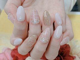 【ほり】可愛いツイードネイル