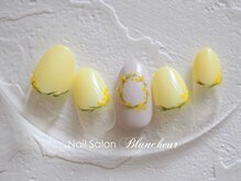 ネイルサロン ブランシュール(Nail Salon Blancheur)/春イエローのミモザネイル