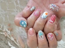 わたしのネイルとよもぎ蒸し/雨