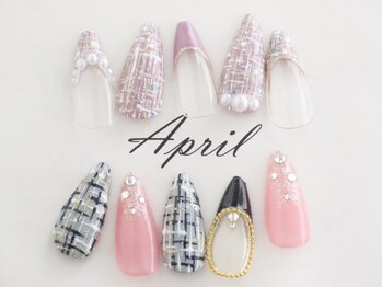 エイプリルプラス(April plus)/ツイードネイル