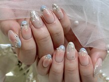 アンジュ(Ange)/【Ayaka】チークフレンチネイル