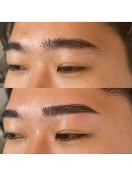 アンドスリー 原宿 表参道店(And Three)/眉毛パーマ＋WAXスタイリング