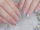 ガラスフレンチネイル