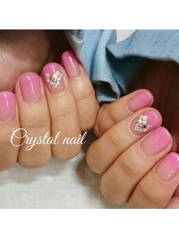 クリスタルネイル ゆめタウン博多店(CRYSTAL NAIL)/ピンクグラデーションネイル