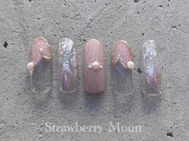 バレンタインネイル　￥7980