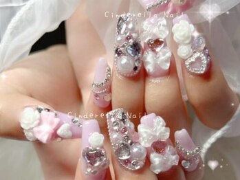 【スカルプ長さだしネイル】