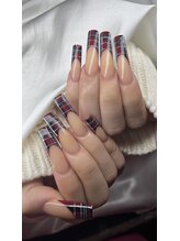 クロスネイル 渋谷店(CROSS nail)/チェック柄フレンチ