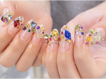 ネイルサロン ティディ(TIDY)の写真/お持ち込み対応力◎うねうね・ぷっくり・ワイヤー・立体パーツなど自慢したくなる様な可愛いデザイン多数★