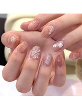 ルミエール 大分市中央町(Lumiere)/ぷっくりお花ネイル